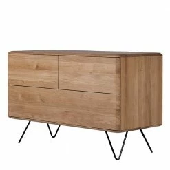 Angebote 🥰 Retro Kommode In Eiche Bianco - Bakaras 😀