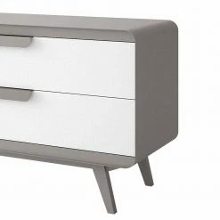 Bestes Angebot 👏 Retro Schubladen Kommode Aus Grauem Stahl - Verdia 😍 6 Bestes Angebot 👏 Retro Schubladen Kommode Aus Grauem Stahl - Verdia 😍 -Reanna Shop retro schubladen kommode aus grauem stahl weissem kunstleder verdia 02