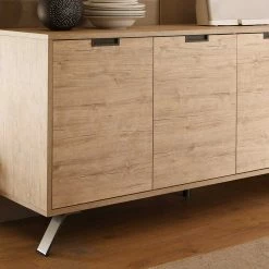 Auslauf 👏 Retro Sideboard Rodonda In Eiche ❤️ -Reanna Shop retro sideboard eiche 4 tuerig rodonda 02