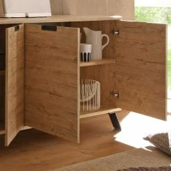 Auslauf 👏 Retro Sideboard Rodonda In Eiche ❤️ -Reanna Shop retro sideboard eiche 4 tuerig rodonda 04