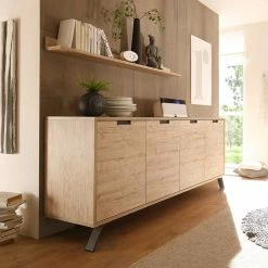 Auslauf 👏 Retro Sideboard Rodonda In Eiche ❤️ -Reanna Shop retro sideboard eiche 4 tuerig rodonda 05