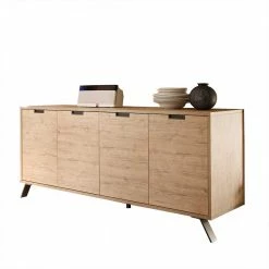 Auslauf 👏 Retro Sideboard Rodonda In Eiche ❤️