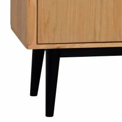 Bestes Angebot 🥰 Retro Sideboard Mit Furnier Eiche Natur Tinerva & Gestell Schwarz 🎁 -Reanna Shop retro sideboard mit furnier eiche natur gestell schwarz tinerva 05