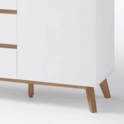 Bester Verkauf 😉 Retro Style Sideboard In Weiß & Eiche Aiola 169cm Breit 🎁 10 Bester Verkauf 😉 Retro Style Sideboard In Weiß & Eiche Aiola 169cm Breit 🎁 -Reanna Shop retro style sideboard in weiss eiche 169cm breit aiola 04