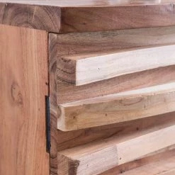 Rabatt 🎉 Rustikales Design Sideboard Pisino Aus Holz Akazie Massiv ✔️ -Reanna Shop rustikales design sideboard holz akazie massiv drei schubladen zwei schrankfaecher pisino 06