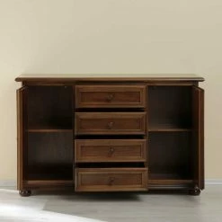 Großhandel 😉 Schlafzimmer Kommode Messina Aus Nussbaum ✔️ -Reanna Shop schlafzimmer kommode nussbaum antik gebeizt messina 03