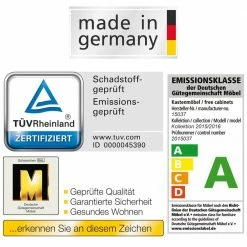 Am billigsten ⭐ Schlafzimmer Sideboard Eromana In Grau Braun 🧨 -Reanna Shop schlafzimmer sideboard grau braun schubladen eromana 02