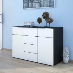 Top 10 ✔️ Schlafzimmer Sideboard Riusa In Schwarz Weiß ❤️
