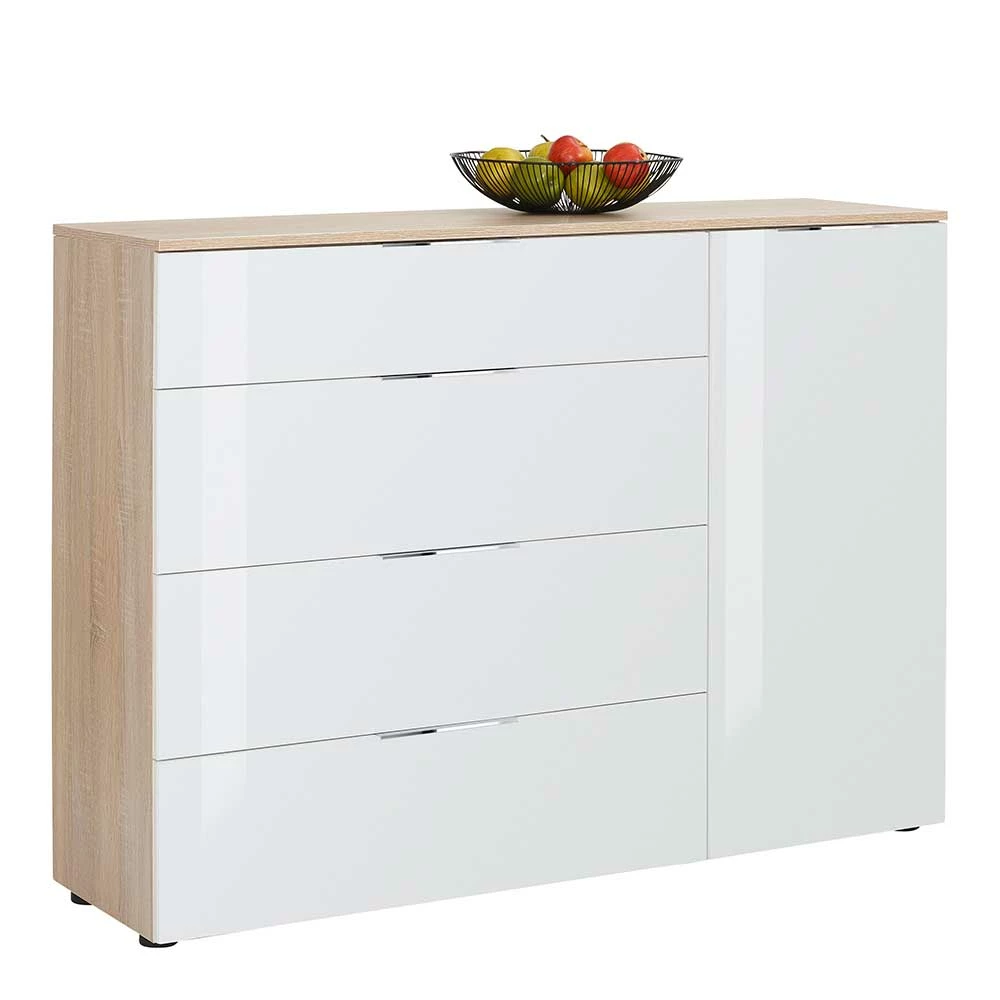 Brandneu 🥰 Schlicht-moderne Kombi-Kommode 136x100x40cm - Ildanov 🔔 2 Brandneu 🥰 Schlicht-moderne Kombi-Kommode 136x100x40cm - Ildanov 🔔 – Bild 2