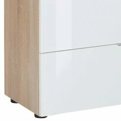 Brandneu 🥰 Schlicht-moderne Kombi-Kommode 136x100x40cm - Ildanov 🔔 8 Brandneu 🥰 Schlicht-moderne Kombi-Kommode 136x100x40cm - Ildanov 🔔 -Reanna Shop schlicht moderne kombi kommode 136x100x40cm in weiss glas eiche sonoma dekor ildanov 02