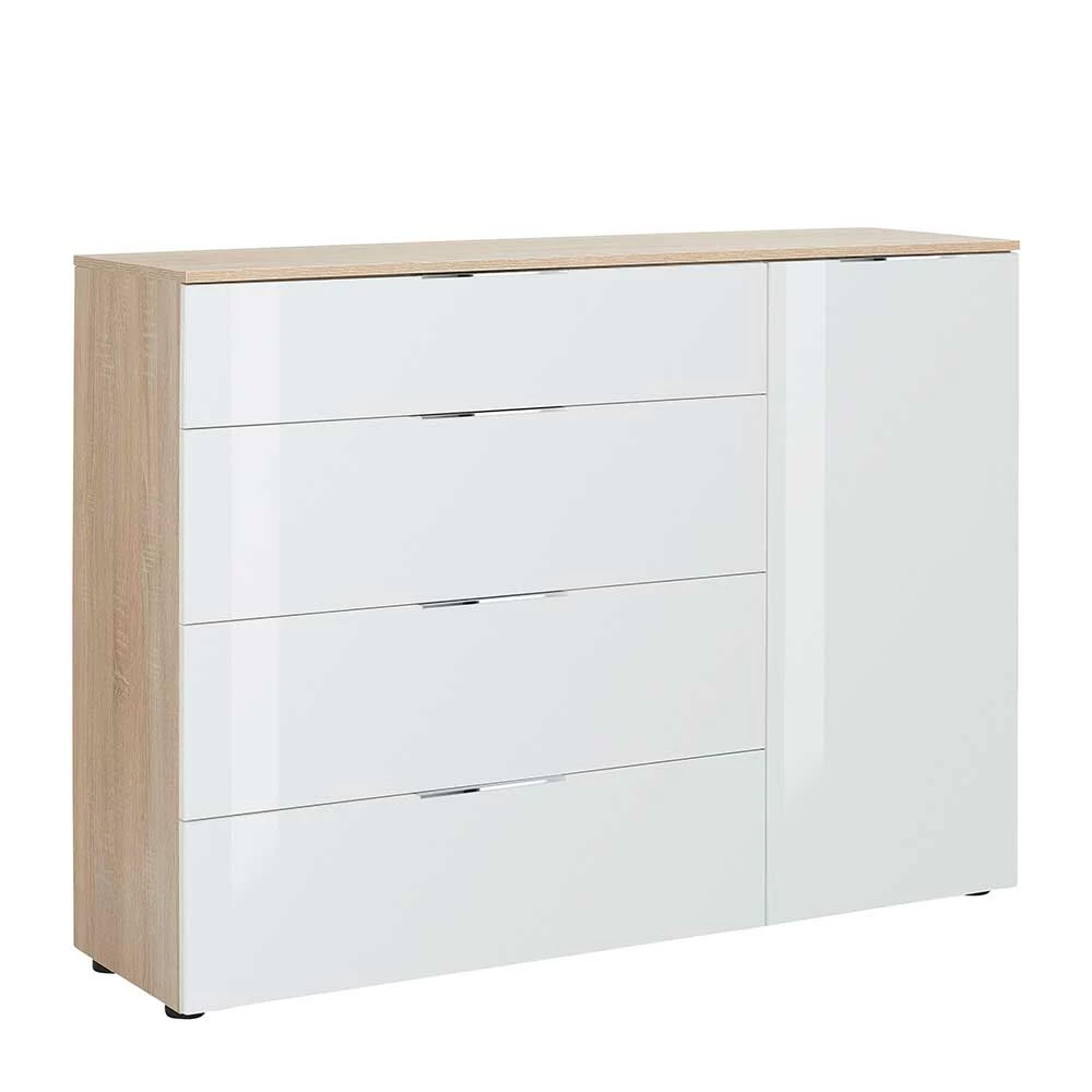 Brandneu 🥰 Schlicht-moderne Kombi-Kommode 136x100x40cm - Ildanov 🔔 1 Brandneu 🥰 Schlicht-moderne Kombi-Kommode 136x100x40cm - Ildanov 🔔