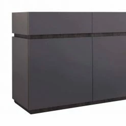 Angebote 🛒 Schönes Sideboard In Anthrazit Wenge - Zialko 💯 -Reanna Shop schoenes sideboard in anthrazit wenge mit sockelgestell zialko 03