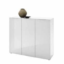 Großhandel 🥰 Schuhkommode Cäsar In Weiß Hochglanz ✨