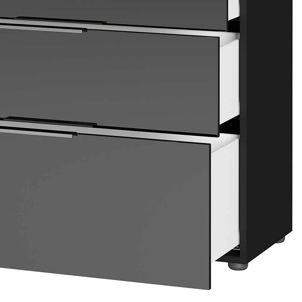 Großhandel ⭐ Schwarzes Sideboard Mit Glas-Beschichtung - Abid 🎉 5 Großhandel ⭐ Schwarzes Sideboard Mit Glas-Beschichtung - Abid 🎉 – Bild 5