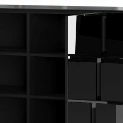 Großhandel ⭐ Schwarzes Sideboard Mit Glas-Beschichtung - Abid 🎉 11 Großhandel ⭐ Schwarzes Sideboard Mit Glas-Beschichtung - Abid 🎉 -Reanna Shop schwarzes sideboard mit glas beschichtung 4 schubladen 2 tueren abid 05