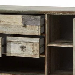 Neu 👍 Shabby Sideboard Curacon In Grau Treibholz Dekor 🌟 -Reanna Shop shabby sideboard grau treibholz dekor 80 cm hoch curacon 04