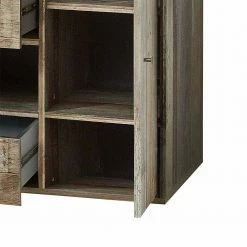 Neu 👍 Shabby Sideboard Curacon In Grau Treibholz Dekor 🌟 -Reanna Shop shabby sideboard grau treibholz dekor 80 cm hoch curacon 05