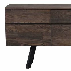 Aktion 🤩 Sideboard Aus Massiver Eiche Rauchfarben Namac & Schwarzem Stahl ✨ -Reanna Shop sideboard aus massiver eiche rauchfarben schwarzem stahl namac 03