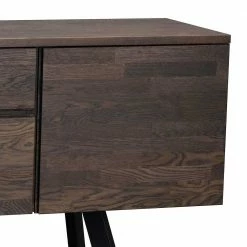 Aktion 🤩 Sideboard Aus Massiver Eiche Rauchfarben Namac & Schwarzem Stahl ✨ -Reanna Shop sideboard aus massiver eiche rauchfarben schwarzem stahl namac 04