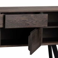 Aktion 🤩 Sideboard Aus Massiver Eiche Rauchfarben Namac & Schwarzem Stahl ✨ -Reanna Shop sideboard aus massiver eiche rauchfarben schwarzem stahl namac 05