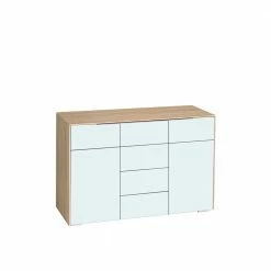 Billig 🧨 Sideboard Lilano In Eiche Sonoma Weiß 🌟