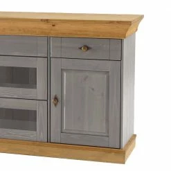 Angebote 👍 Sideboard Cempino In Grau Kiefer Teilmassiv 😍 6 Angebote 👍 Sideboard Cempino In Grau Kiefer Teilmassiv 😍 -Reanna Shop sideboard grau kiefer teilmassiv glas cempino 02