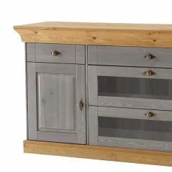 Angebote 👍 Sideboard Cempino In Grau Kiefer Teilmassiv 😍 7 Angebote 👍 Sideboard Cempino In Grau Kiefer Teilmassiv 😍 -Reanna Shop sideboard grau kiefer teilmassiv glas cempino 03