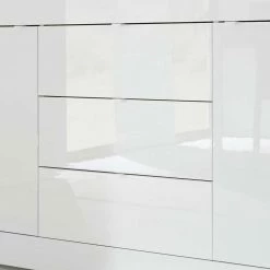 Angebote 🎁 Sideboard Sogno In Hochglanz Weiß 😀 -Reanna Shop sideboard hochglanz weiss 210 cm sogno 02