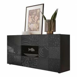 Rabatt ✨ Sideboard In Anthrazit Glänzend Lackiert - Ipatal I 🥰