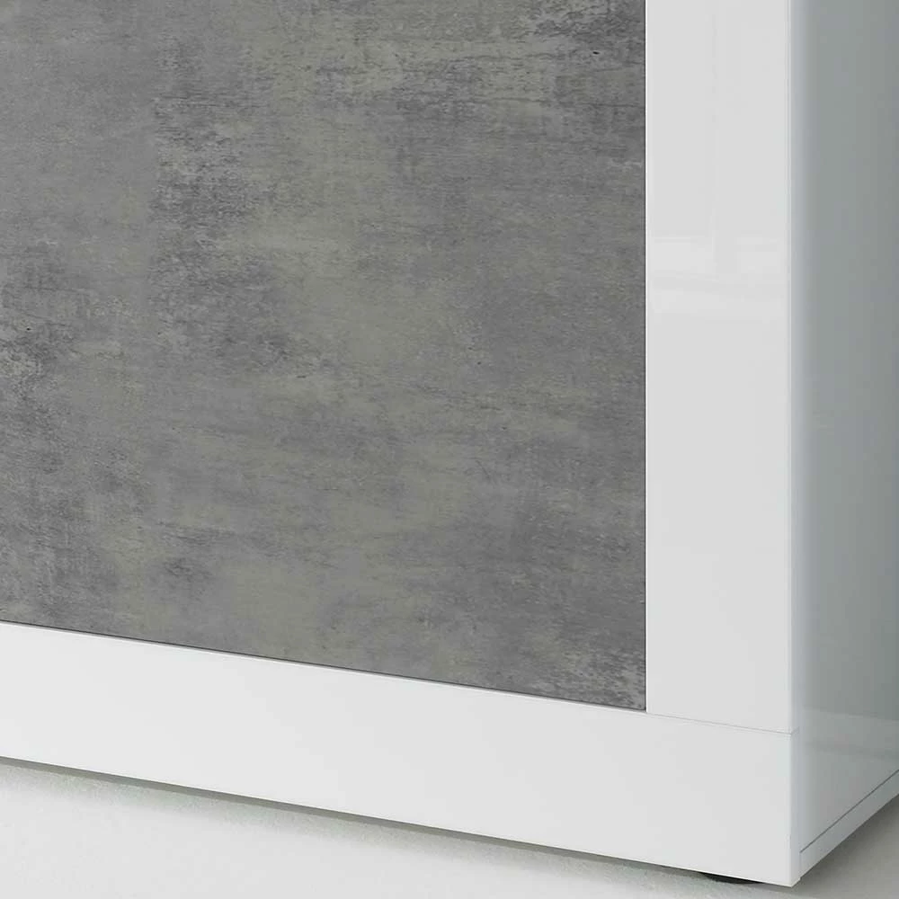 Budget 🥰 Sideboard In Betonoptik & Weiß HG - Narandu 👍 4 Budget 🥰 Sideboard In Betonoptik & Weiß HG - Narandu 👍 – Bild 4
