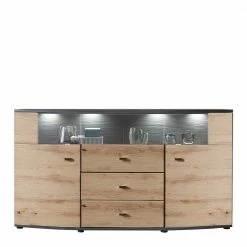 Großhandel 🌟 Sideboard In Wildeiche & Anthrazit Mit Glas - Lyneka 😀 10 Großhandel 🌟 Sideboard In Wildeiche & Anthrazit Mit Glas - Lyneka 😀 -Reanna Shop sideboard in wildeiche anthrazit mit glas 87 cm hoch lyneka 04