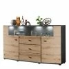 Großhandel 🌟 Sideboard In Wildeiche & Anthrazit Mit Glas - Lyneka 😀
