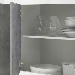 Top 10 ✨ Sideboard Mit 4 Türen In Beton Optik - Narandu 💯 -Reanna Shop sideboard mit 4 tueren in beton optik mit hochglanz weiss narandu 04