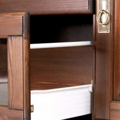 Besorgen ⌛ Sideboard Mit Glas Im Kolonialstil - Jurcavs 😍 -Reanna Shop sideboard mit glas im kolonialstil aus massivholz kiefer dunkel jurcavs 05