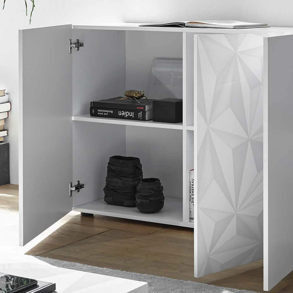 Auslauf ✔️ Sideboard Mit Türen In Weiß Hochglänzend - Vovasoma 👍 4 Auslauf ✔️ Sideboard Mit Türen In Weiß Hochglänzend - Vovasoma 👍 – Bild 4