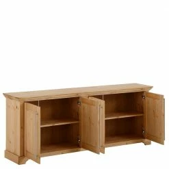 Bestpreis 👍 Sideboard Mit Vier Türen Aus Kiefer Massiv - Noellisa 😍 -Reanna Shop sideboard mit vier tueren aus kiefer massiv mit stangengriffen noellisa 03