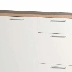 Rabatt ⭐ Sideboard Endrew In Weiß 🤩 -Reanna Shop sideboard weiss eiche sonoma endrew 02