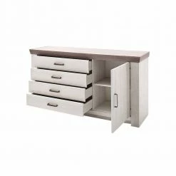 Schlussverkauf 🥰 Sideboard Ciovon In Weiß Pinie 🤩 5 Schlussverkauf 🥰 Sideboard Ciovon In Weiß Pinie 🤩 -Reanna Shop sideboard weiss pinie 160 cm ciovon 02