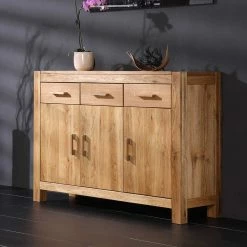Aktion 👏 Sideboard Mooney Aus Wildeiche Massivholz ⌛