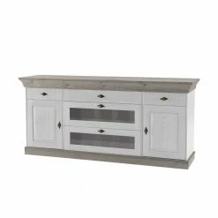 Coupon 🤩 Skandinavisches Sideboard Mirandesca In Weiß Grau 🥰