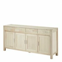 Billig 🌟 Topp Sideboard In Eiche Bianco Geseift - Neclos 😀