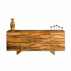 Auslauf 👏 Türen-Sideboard Mit Toller Rillendesign Front Kentura Aus Mango Massivholz 🤩