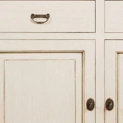 Besorgen 🎉 Vintage-Sideboard Helsing In Weiß 😉 -Reanna Shop vintage sideboard in weiss aus mahagoni massivholz helsing 03