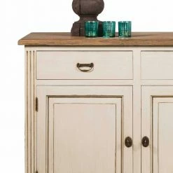 Besorgen 🎉 Vintage-Sideboard Helsing In Weiß 😉 -Reanna Shop vintage sideboard in weiss aus mahagoni massivholz helsing 04