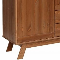 Beste Bewertungen von 🔥 Vitrine Highboard Aus Kiefer In Walnussfarben - Omezko 🥰 -Reanna Shop vitrine highboard aus kiefer in walnussfarben 140 cm breit omezko 04