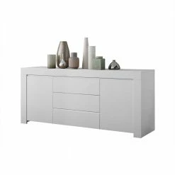 Billig 😍 Weiß Lackiertes Sideboard Mit 184 Cm Breite - Mikes I 😀