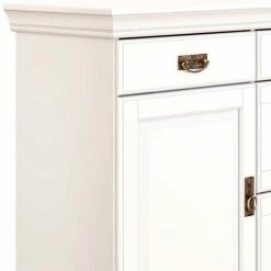 Coupon 💯 Weiße Landhaus Kommode Aus Holz Mit Glas - Akbelev 💯 -Reanna Shop weisse landhaus kommode aus holz mit glas 2 tueren 5 schubladen akbelev 04