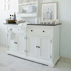 Auslauf 💯 Weißes Buffet Im Landhaus Stil Riadura 4-türig 🧨 -Reanna Shop weisses buffet im landhaus stil 4 tuerig riadura 02