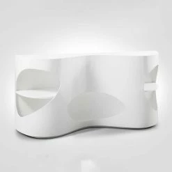 Besorgen 💯 Weißes Design Hochglanzregal Mit 5 Fächern - Scarula 🔔 -Reanna Shop weisses design hochglanzregal mit 5 faechern 150x75x40 cm scarula 02