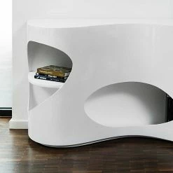 Besorgen 💯 Weißes Design Hochglanzregal Mit 5 Fächern - Scarula 🔔 -Reanna Shop weisses design hochglanzregal mit 5 faechern 150x75x40 cm scarula 03